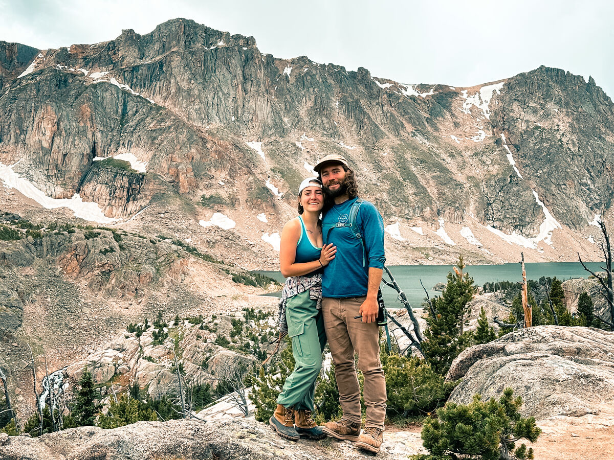 Josh and Ciara in the mountains